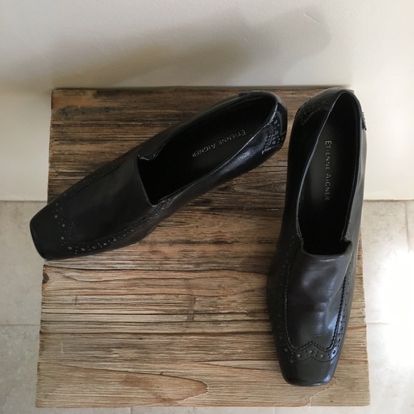 Etienne Agner Leather Kitten Heel - Picture 3 of 5